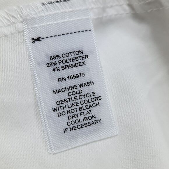 NEW Cupio Asymmetric Point Collar Tunic Mini Dress Size M Bright White Hi Low - Picture 8 of 11